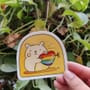 Hamster with a heart sticker